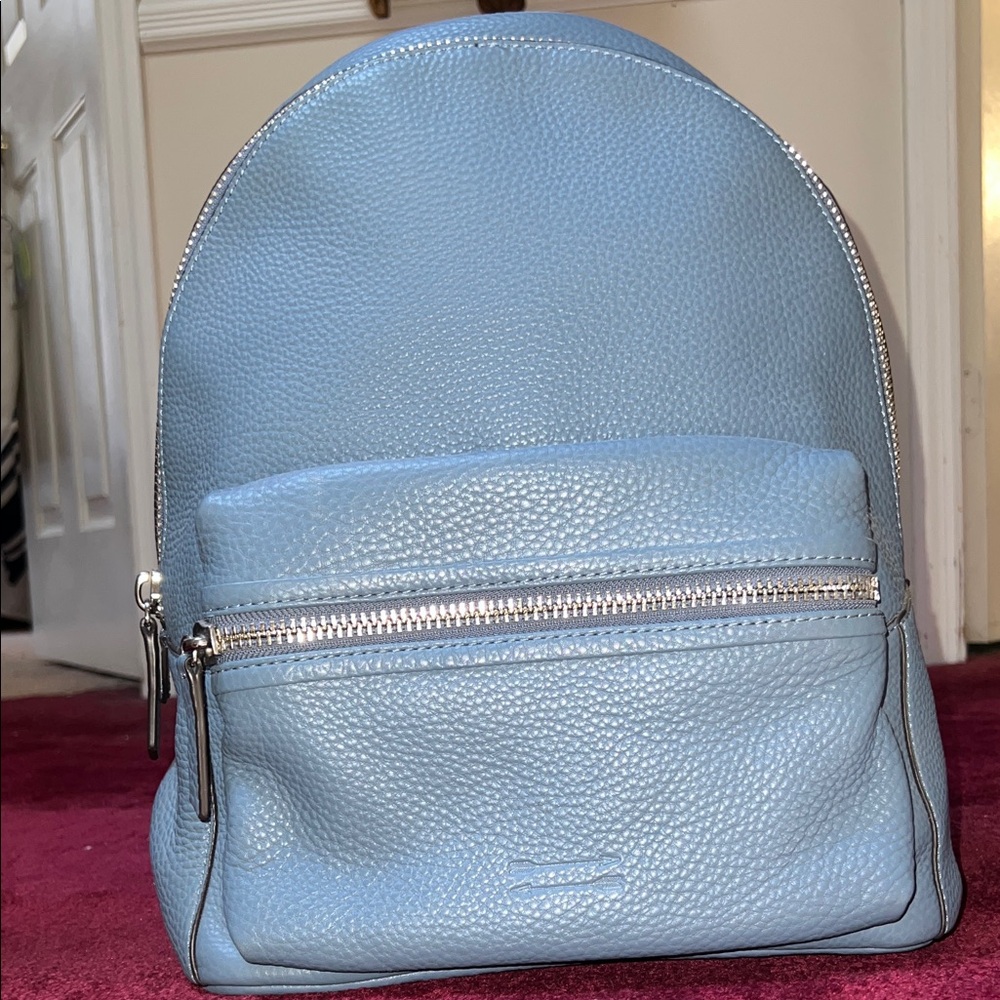 Rebecca Minkoff Uri Minkoff Baby Blue Leather Backpack